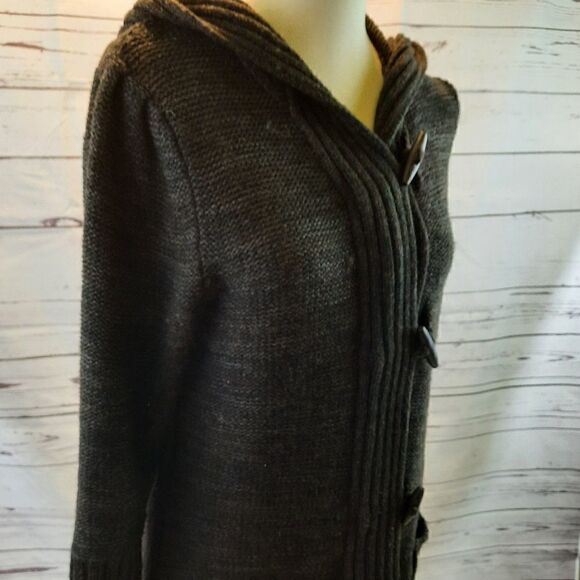 Carolyn Taylor Hooded Toggle Sweater Coat - Picture 2 of 10